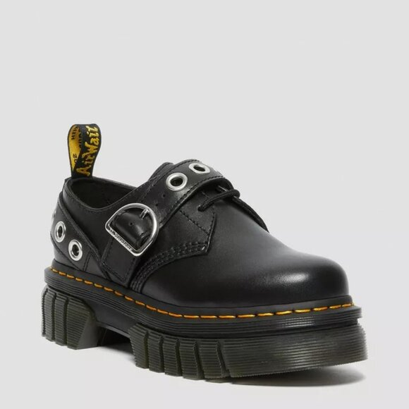 Audrick Hardware Leather Platform Oxford Shoes in Black - RARE - Picture 3 of 16